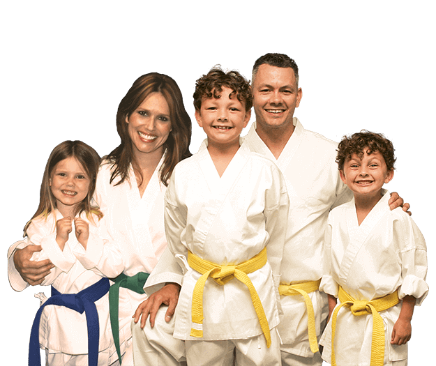Martial Arts Lessons for Families in Bolingbrook IL - Group Family for Martial Arts Footer Banner